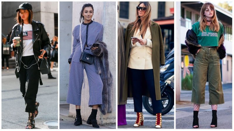 Ankle Boots and Cropped Trousers or Culottes